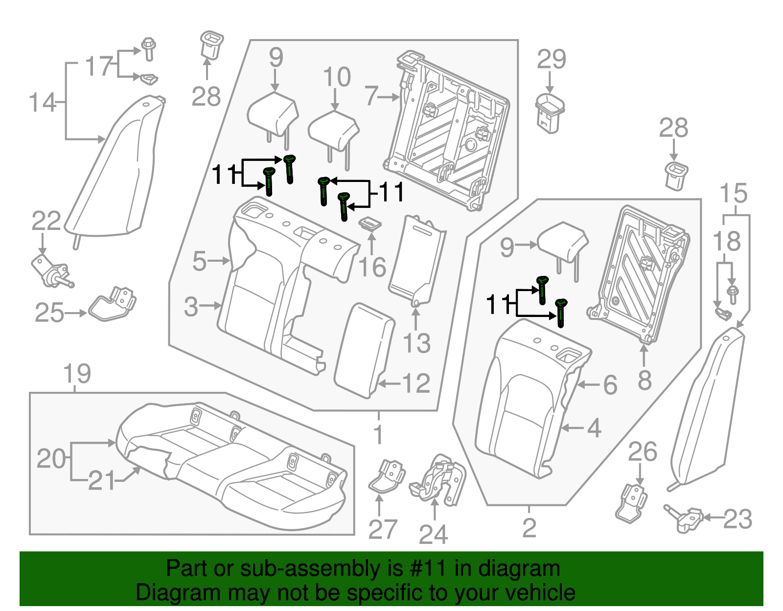 Headrest Guide - Kia (88722-C5AB0WK)