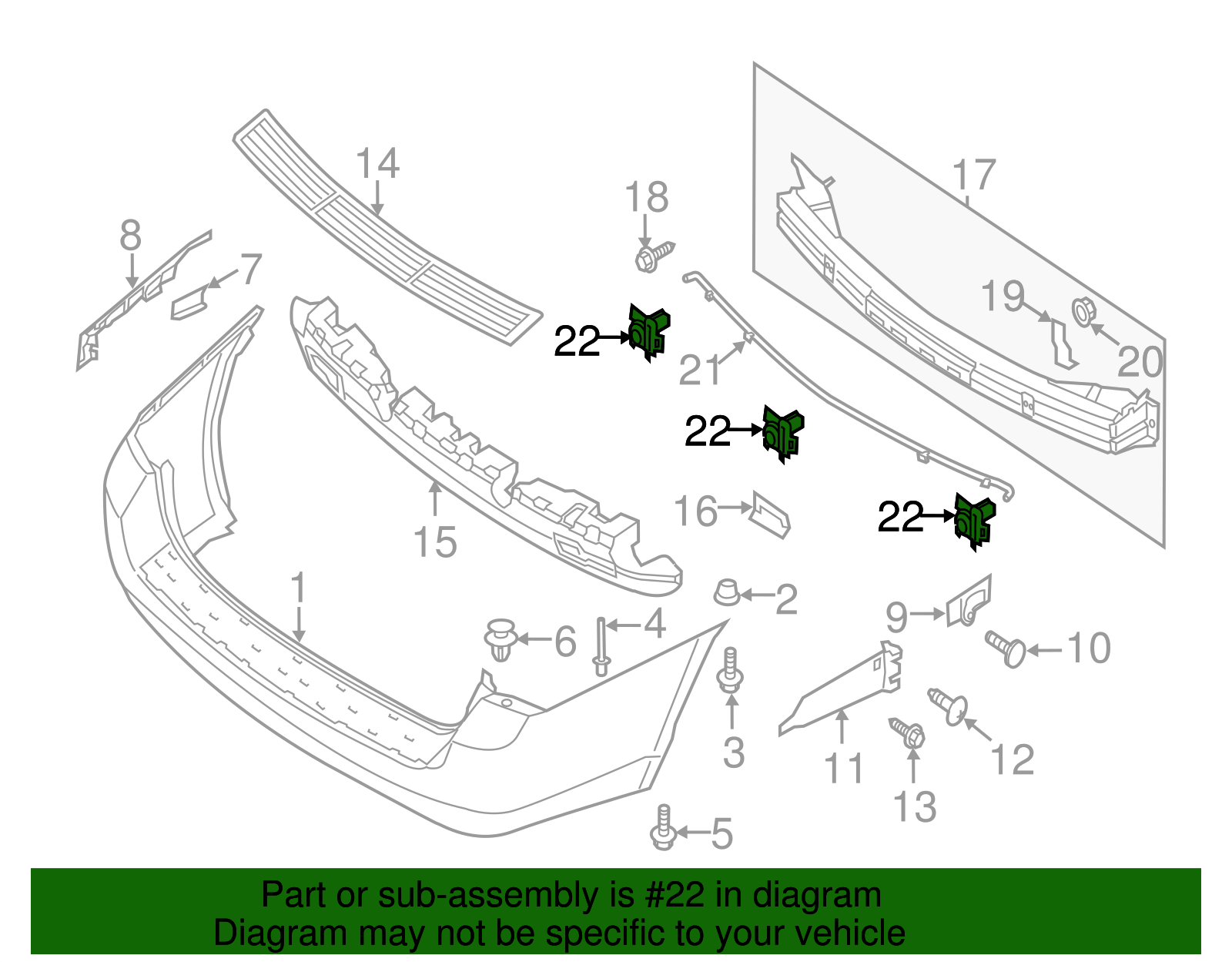 Reverse Sensor - Kia (95700-4D520UD)