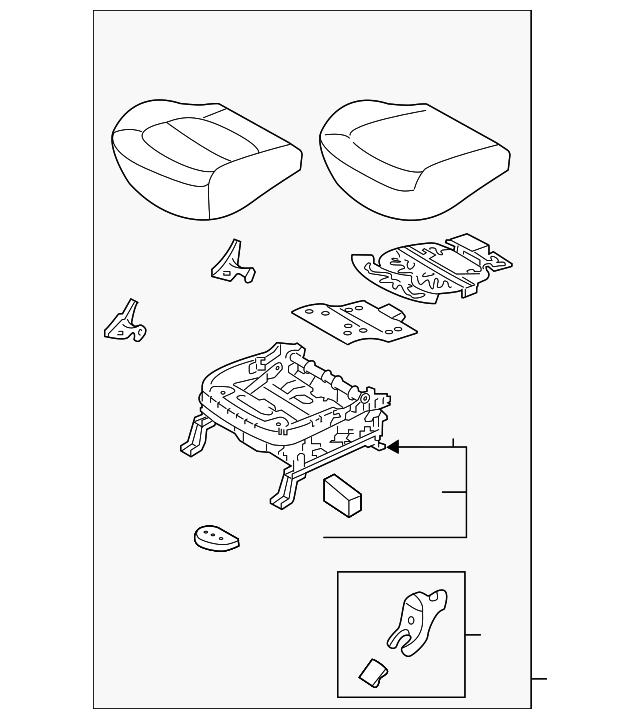 Cushion Assembly - Kia (88100-B2371KHX)