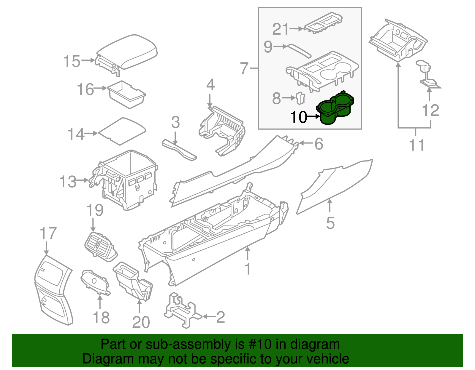 Cup Holder - Kia (84670-C6000)