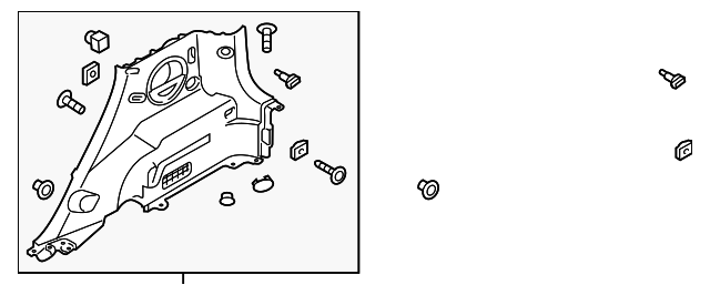 Lower Quarter Trim - Kia (85740-B2000EQ)