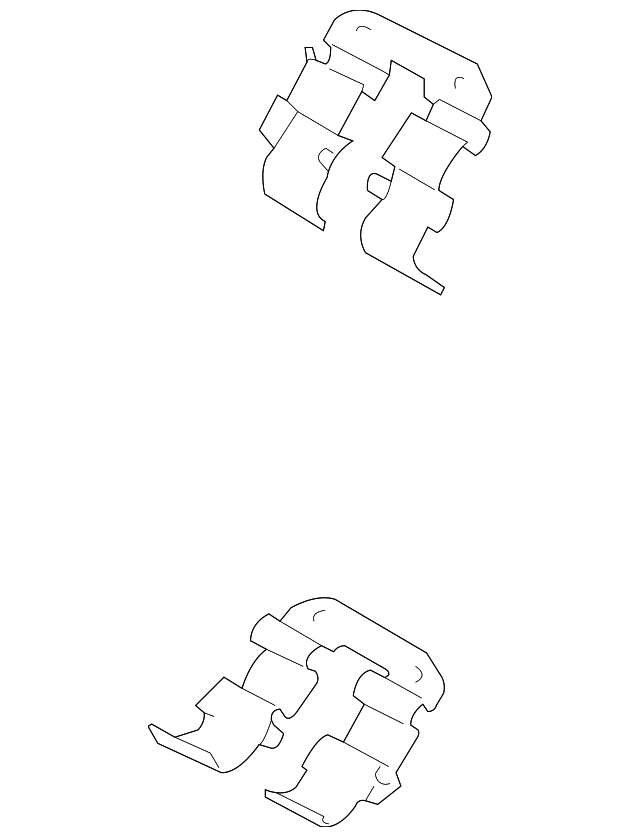 Disc Brake Anti-Rattle Clip - Kia (58244-3Q100)