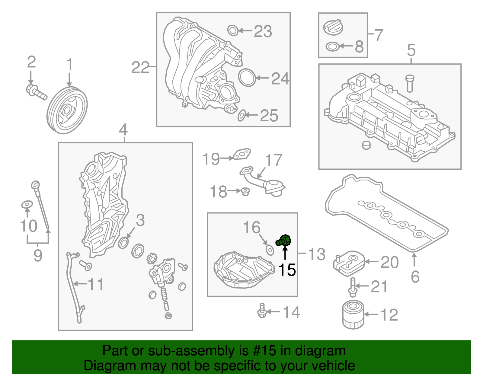Drain Plug - Kia (21512-23001)