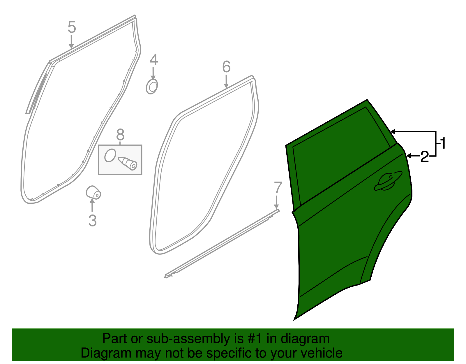 Door Shell - Kia (77003-B2010)