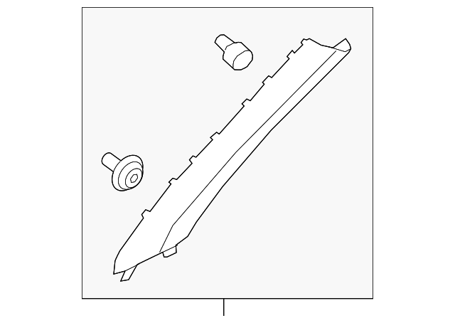 Windshield Pillar Trim - Kia (85820-B2500BF3)