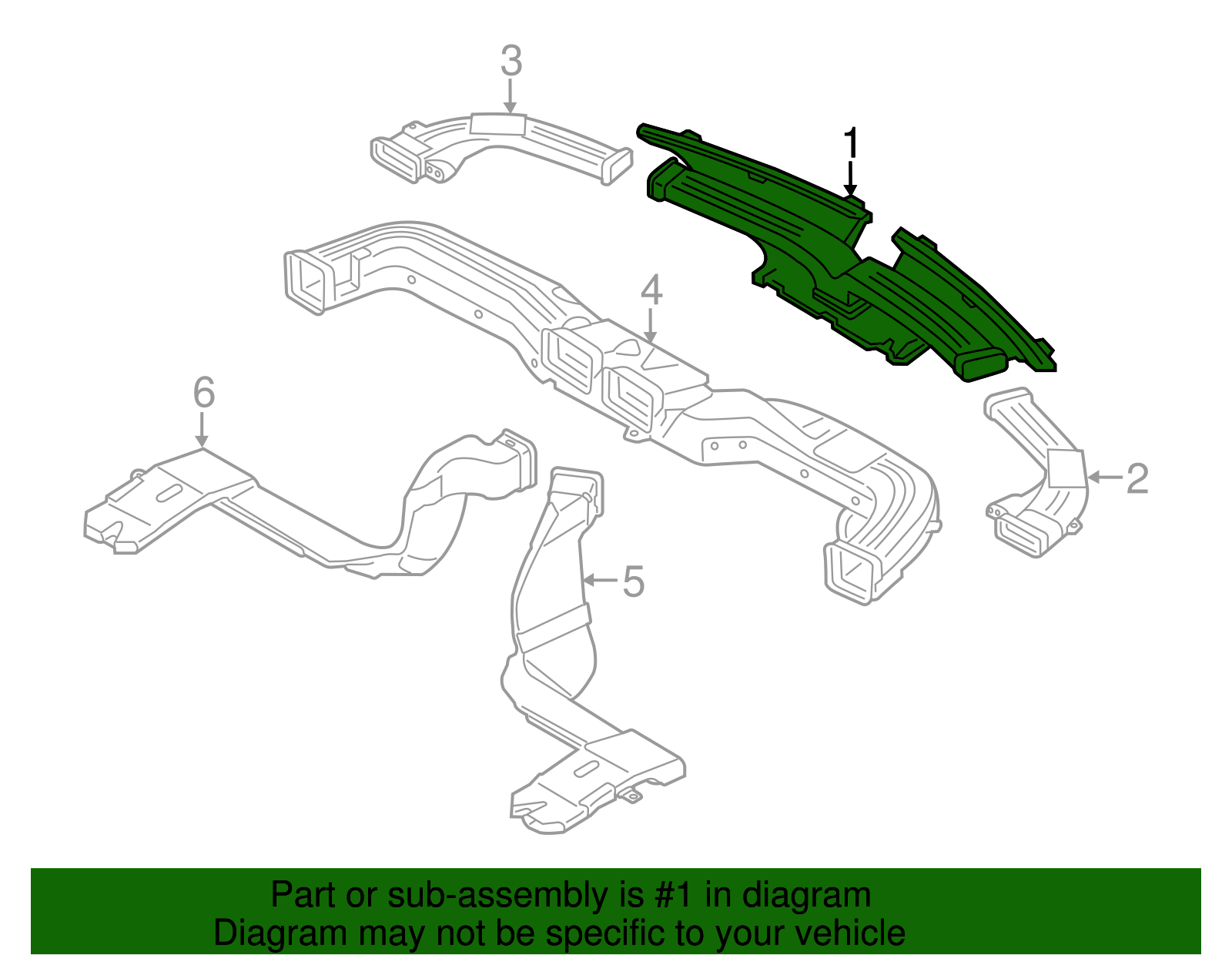 Defroster Nozzle - Kia (97350-B2000)