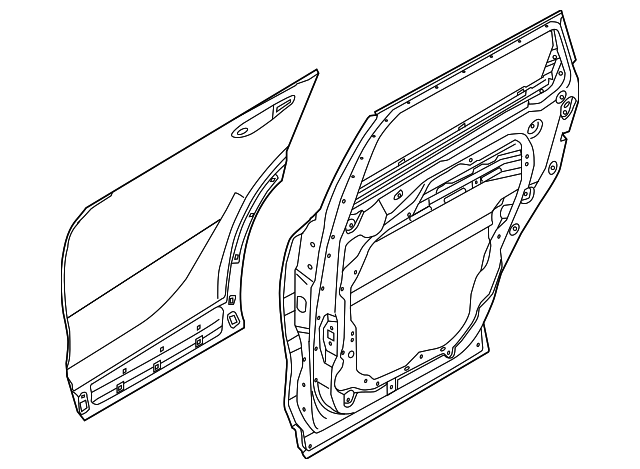 Door Shell - Kia (77003-C6010)