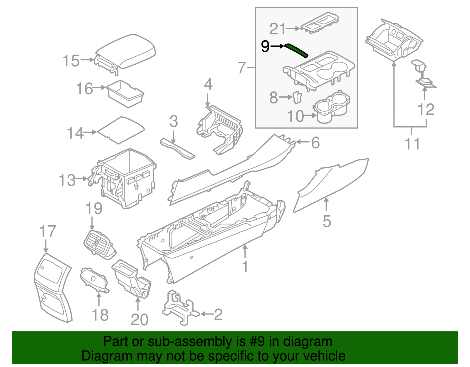 Top Panel Mat - Kia (84674-C6000)