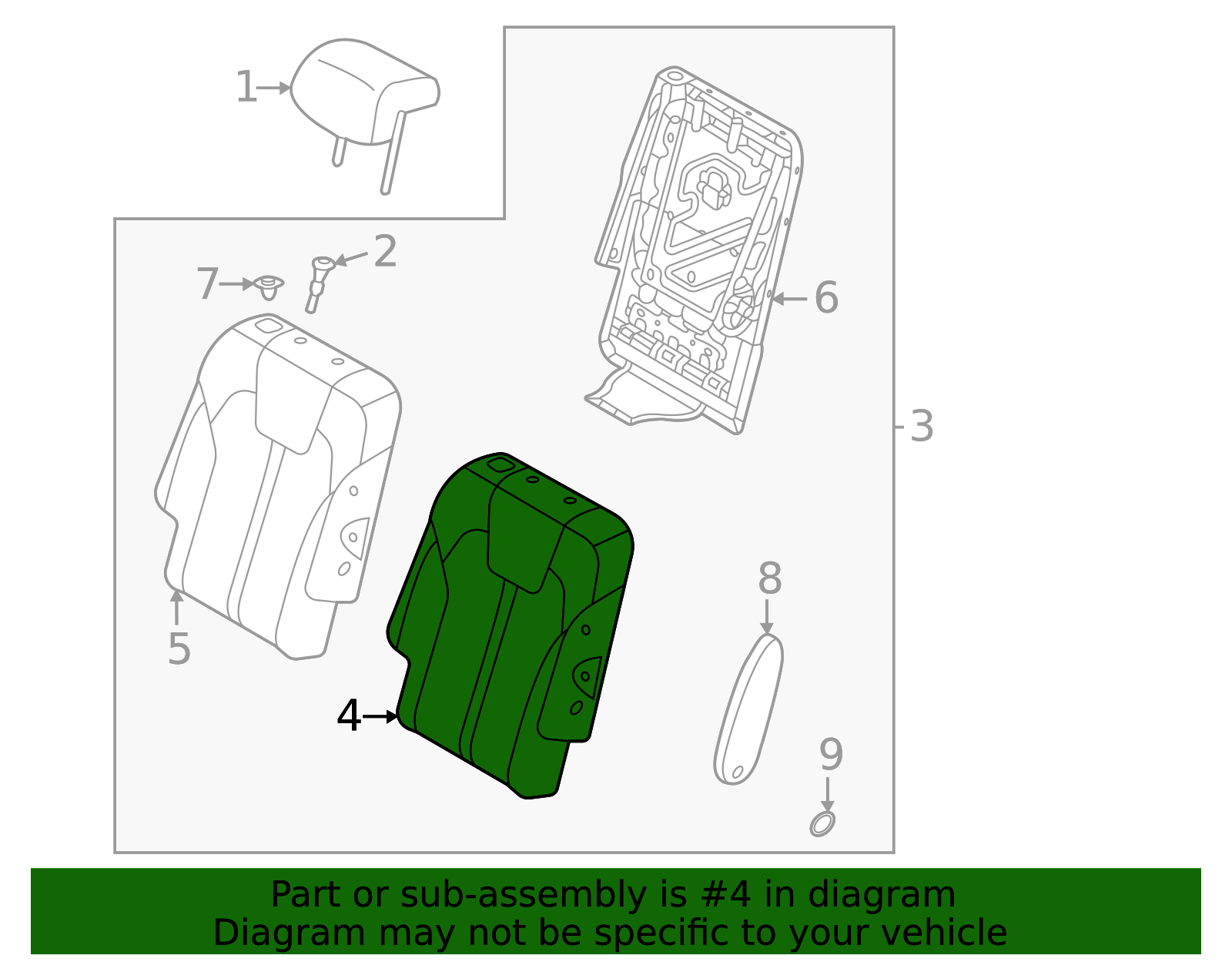 Seat Back Pad - Kia (89451-R5500)