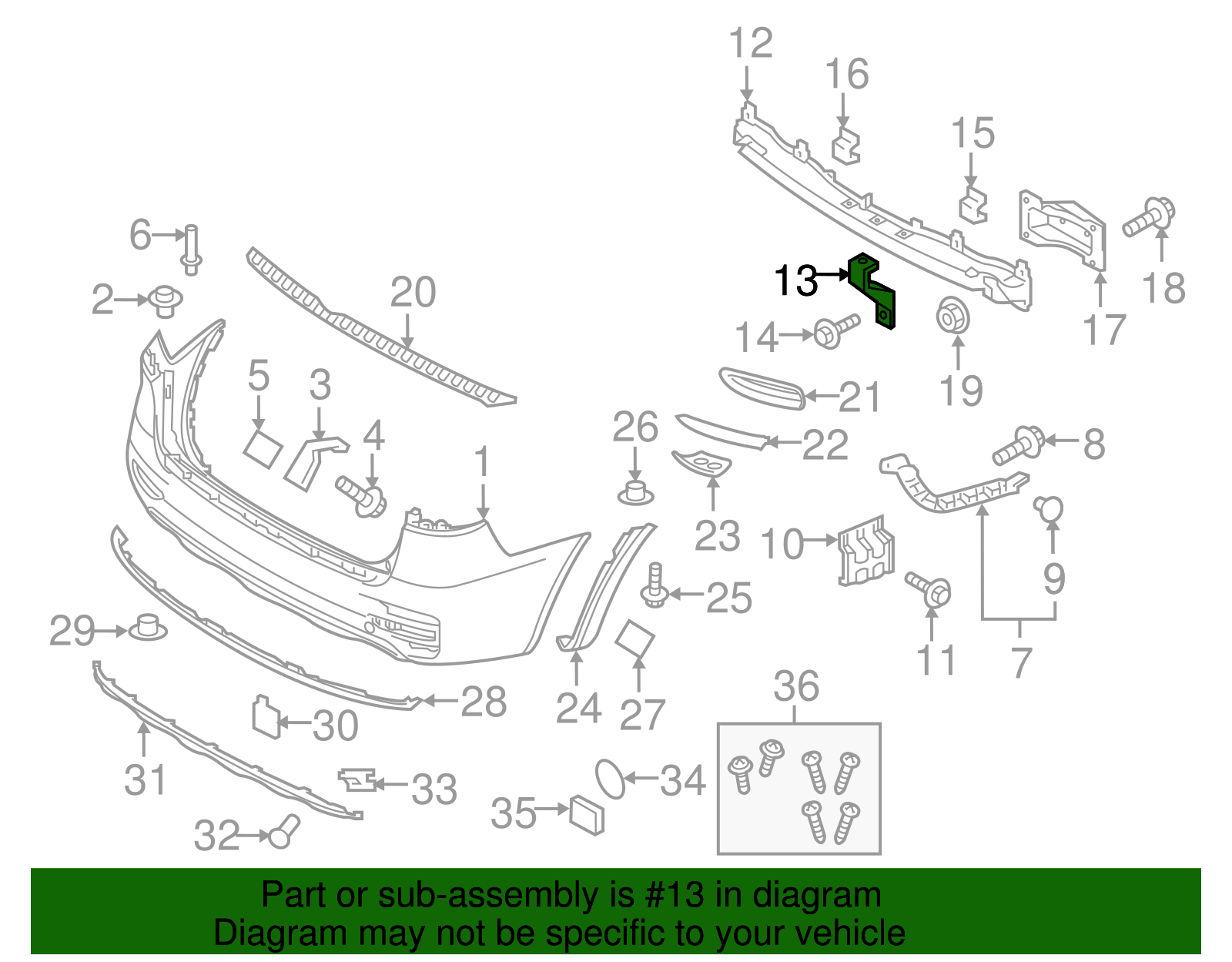 Impact Bar Upper Bracket - Kia (86633-C6000)