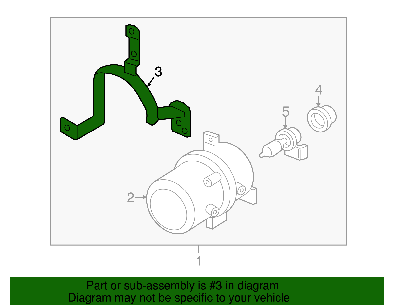 Fog Lamp Bracket - Kia (92240-1W200)