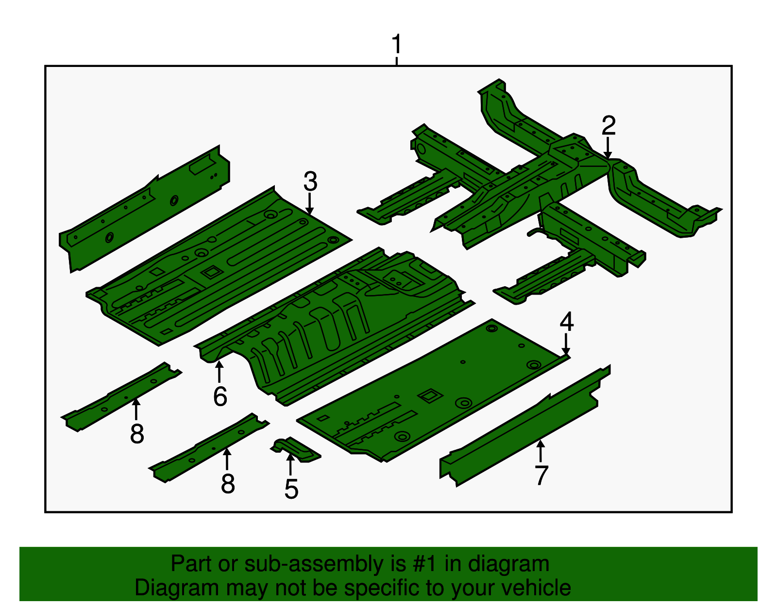 Floor Pan Assembly - Kia (65100-B2730)