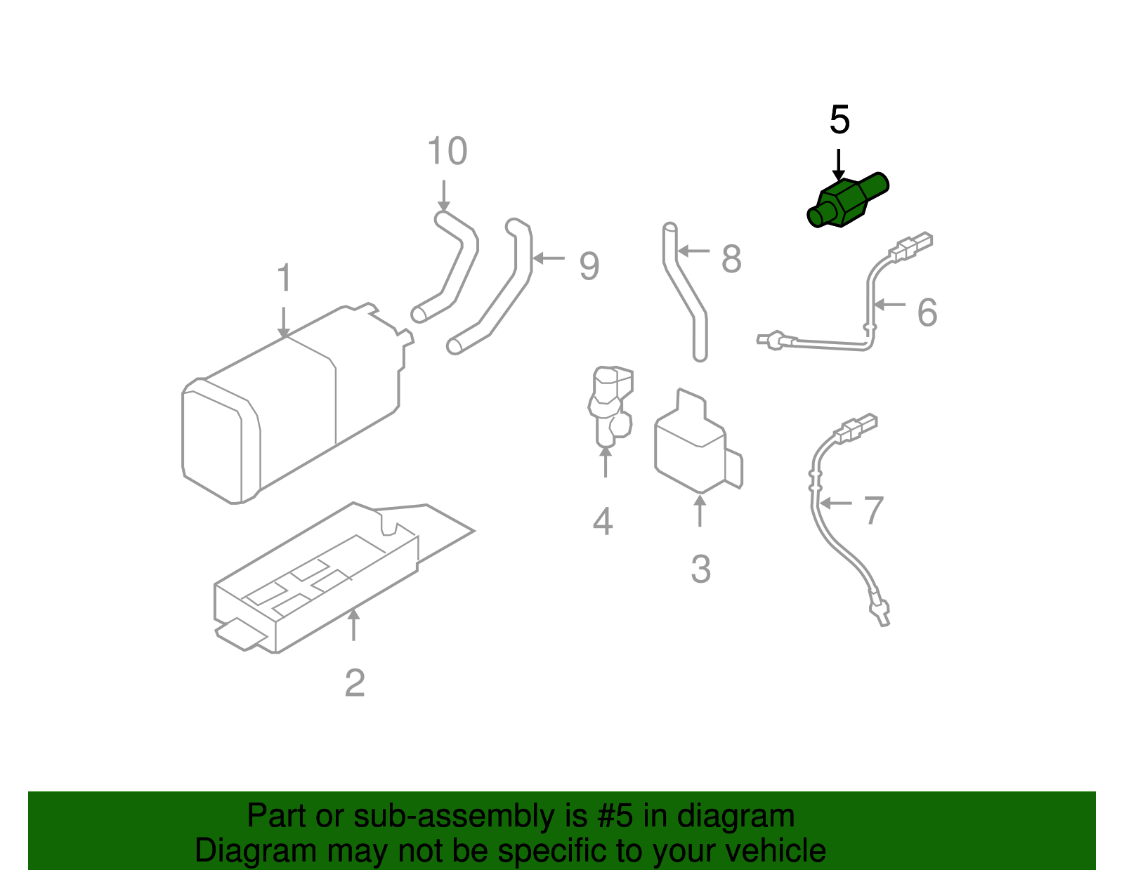 PCV Valve - Kia (26740-3C200)