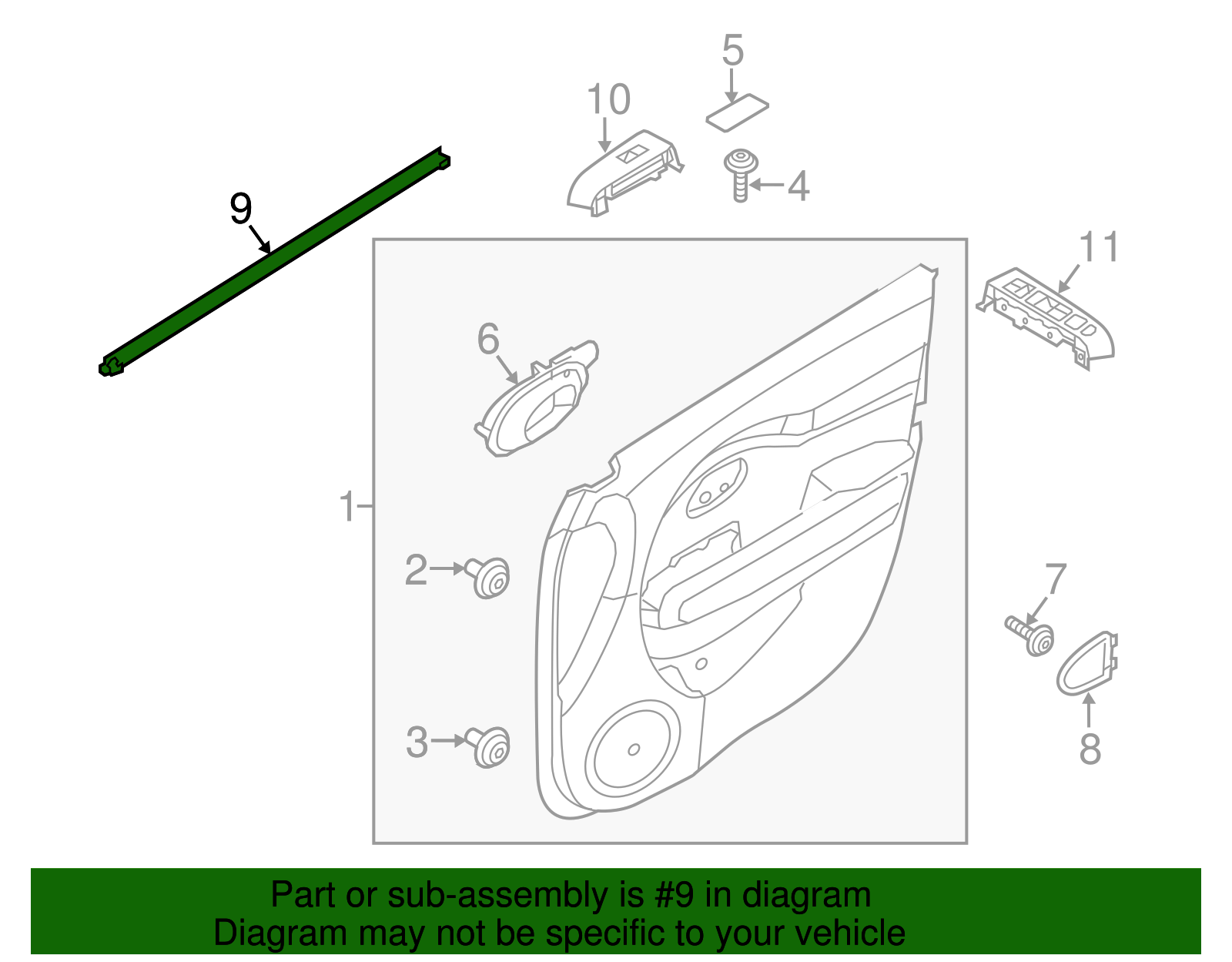 Belt Weather-Strip - Kia (82241-B2000)