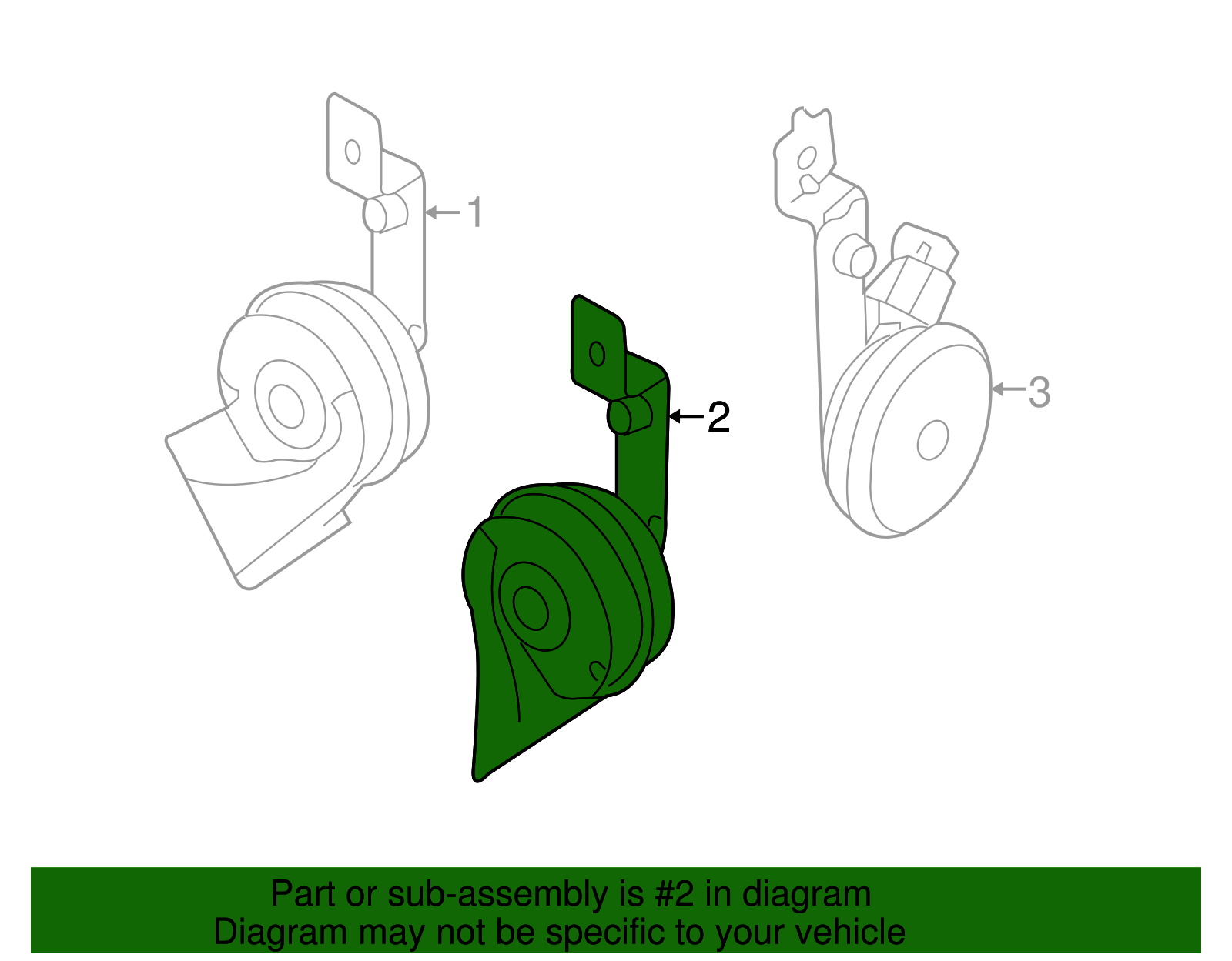 High Note Horn - Kia (96621-4D000)