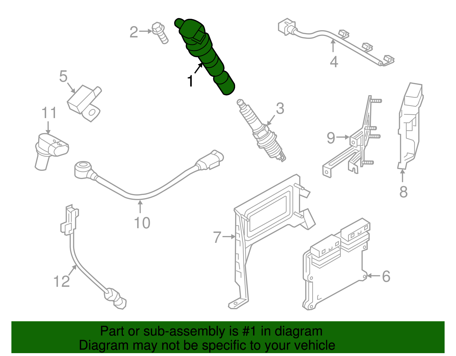 Ignition Coil - Kia (27301-3C000)