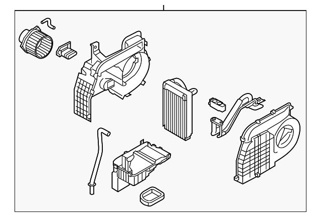 Evaporator Assembly - Kia (97900-1U055)