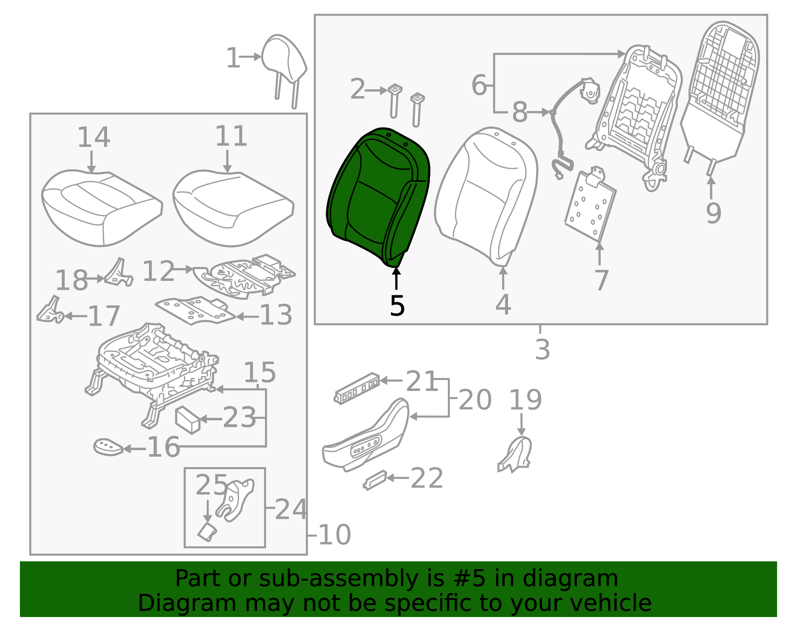 Seat Back Cover - Kia (88360-B2090KGT)