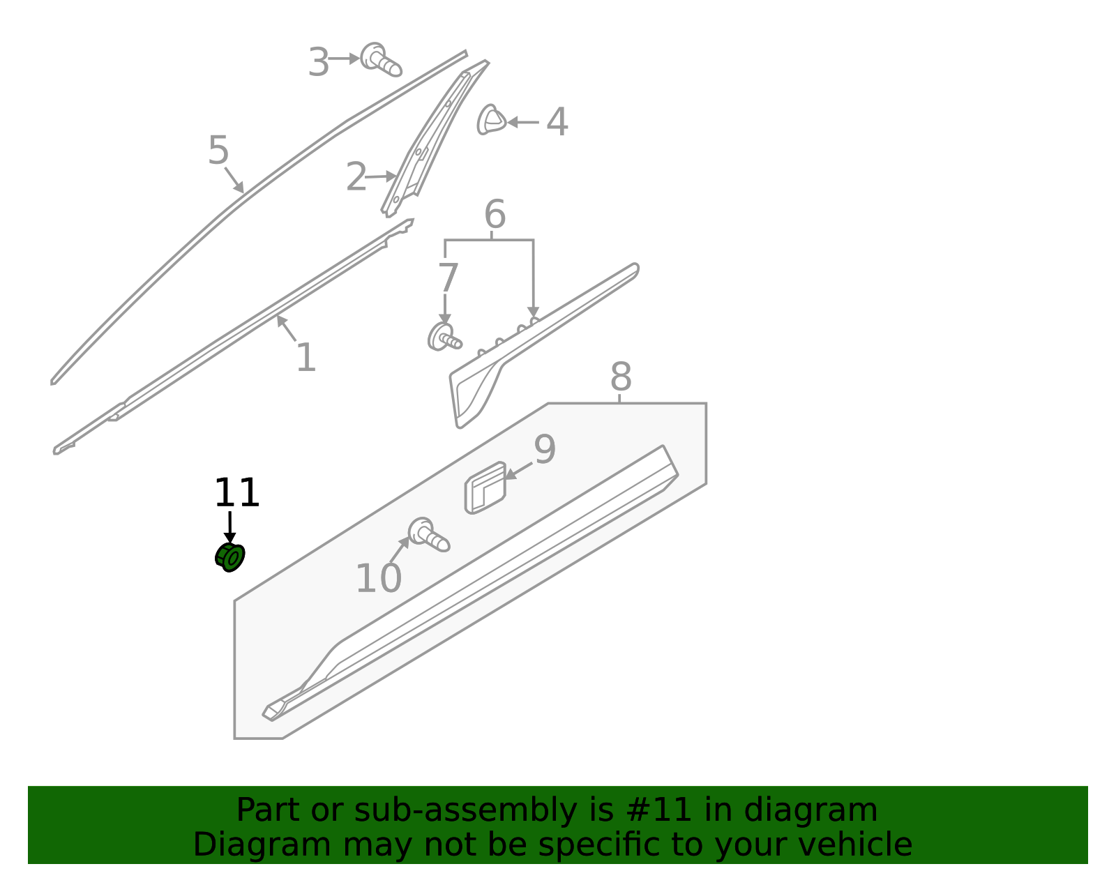 Body Side Molding Nut - Kia (86355-3E000)