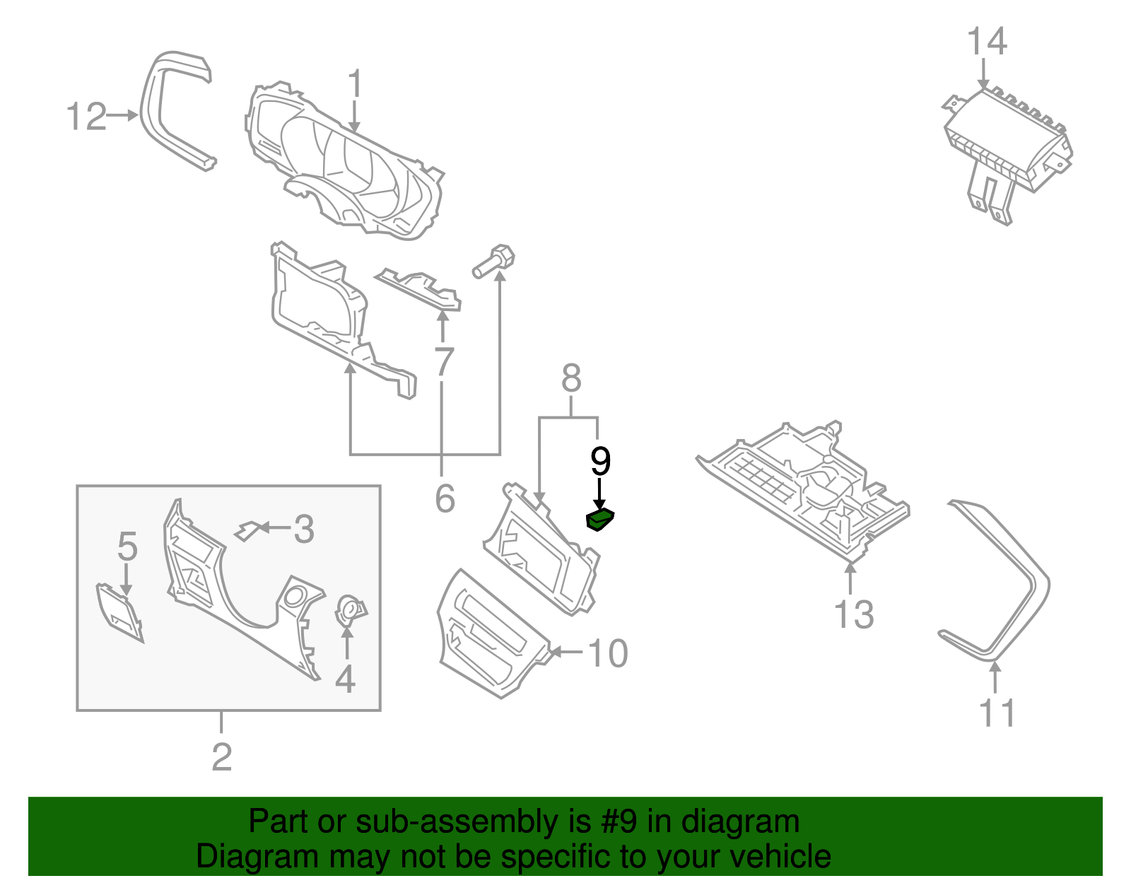 Wheel Opening Molding Clip - Kia (84747-2L000)