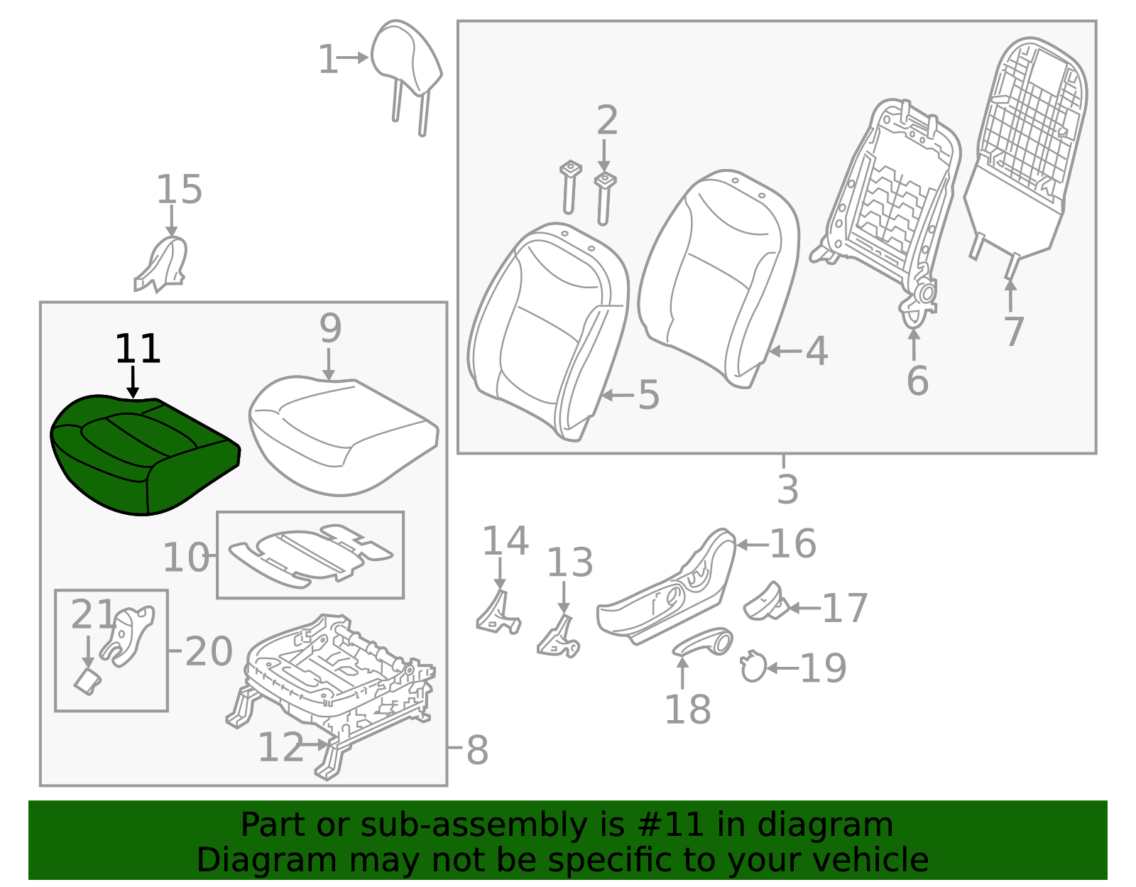 Cushion Cover - Kia (88160-B2310KGF)