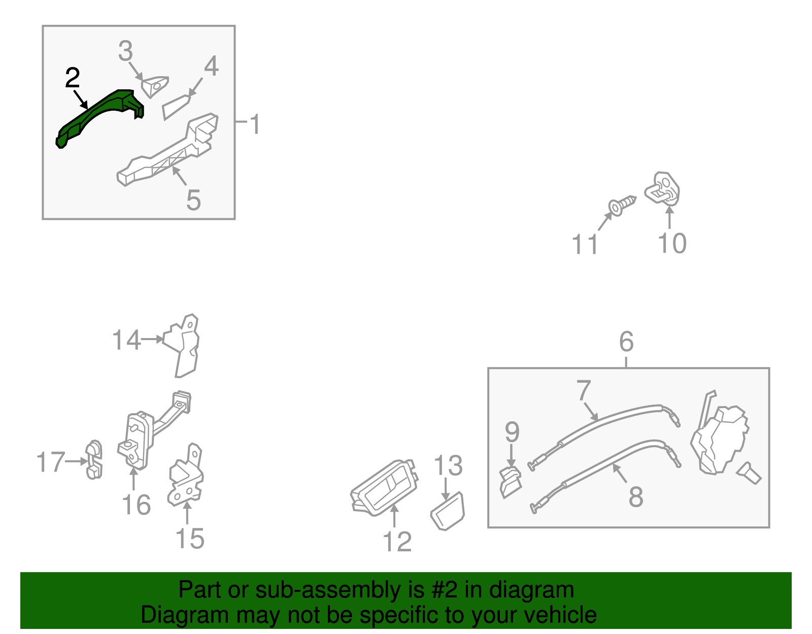 Handle - Kia (82651-3R010)