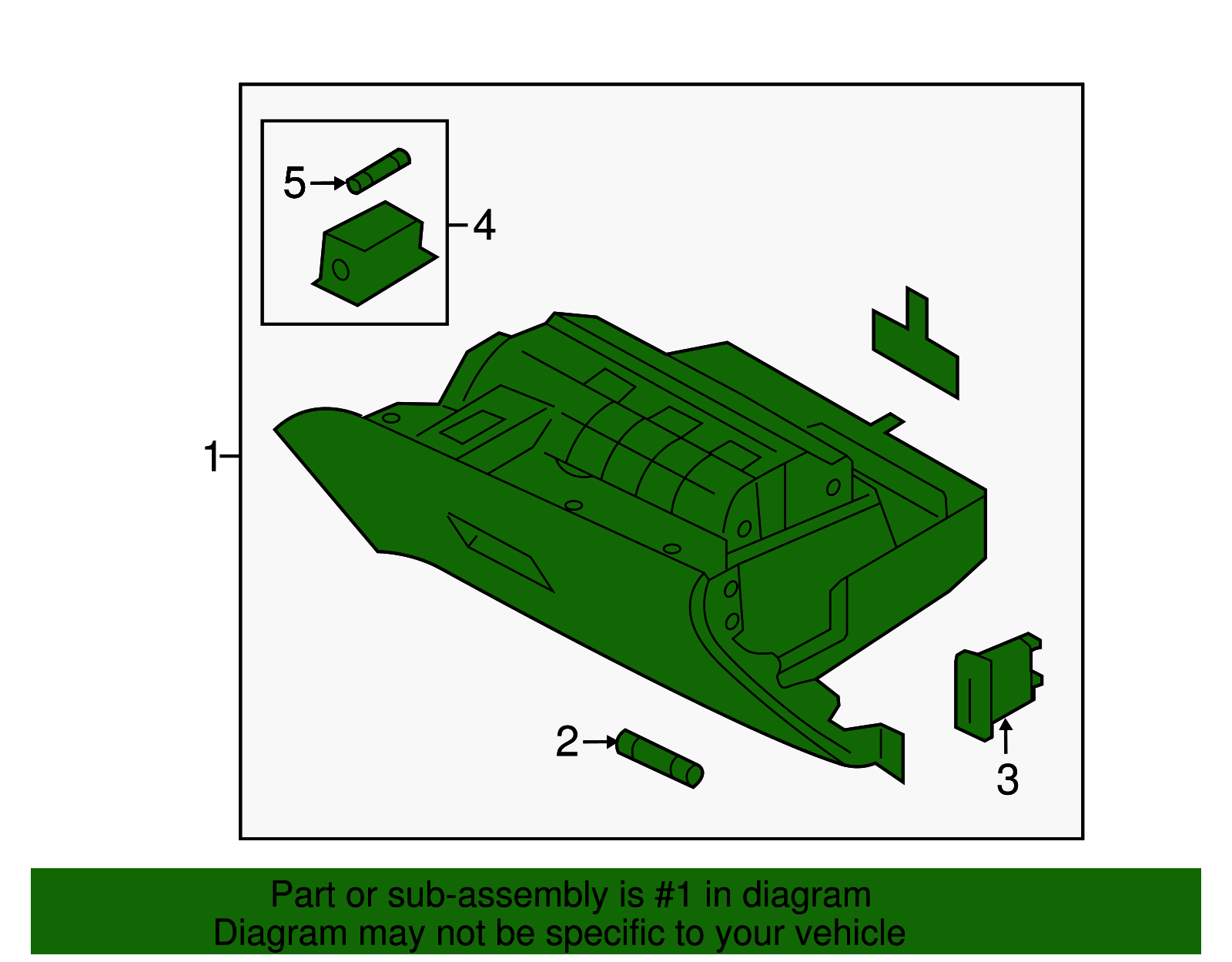 Glove Box Assembly - Kia (84510 1W500HU)