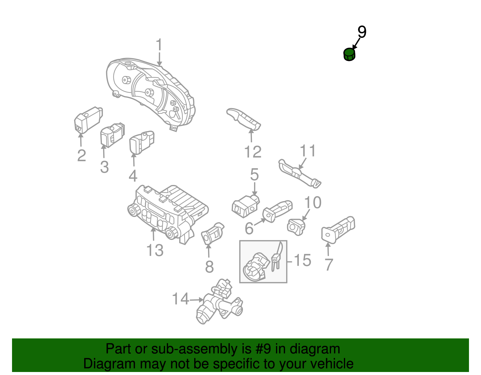 Auto Lamp Sensor - Kia (97253-4D000)
