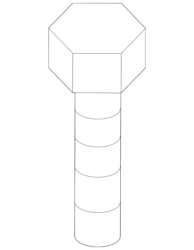 Side Mount Lower Bolt - Kia (11234-12306P)