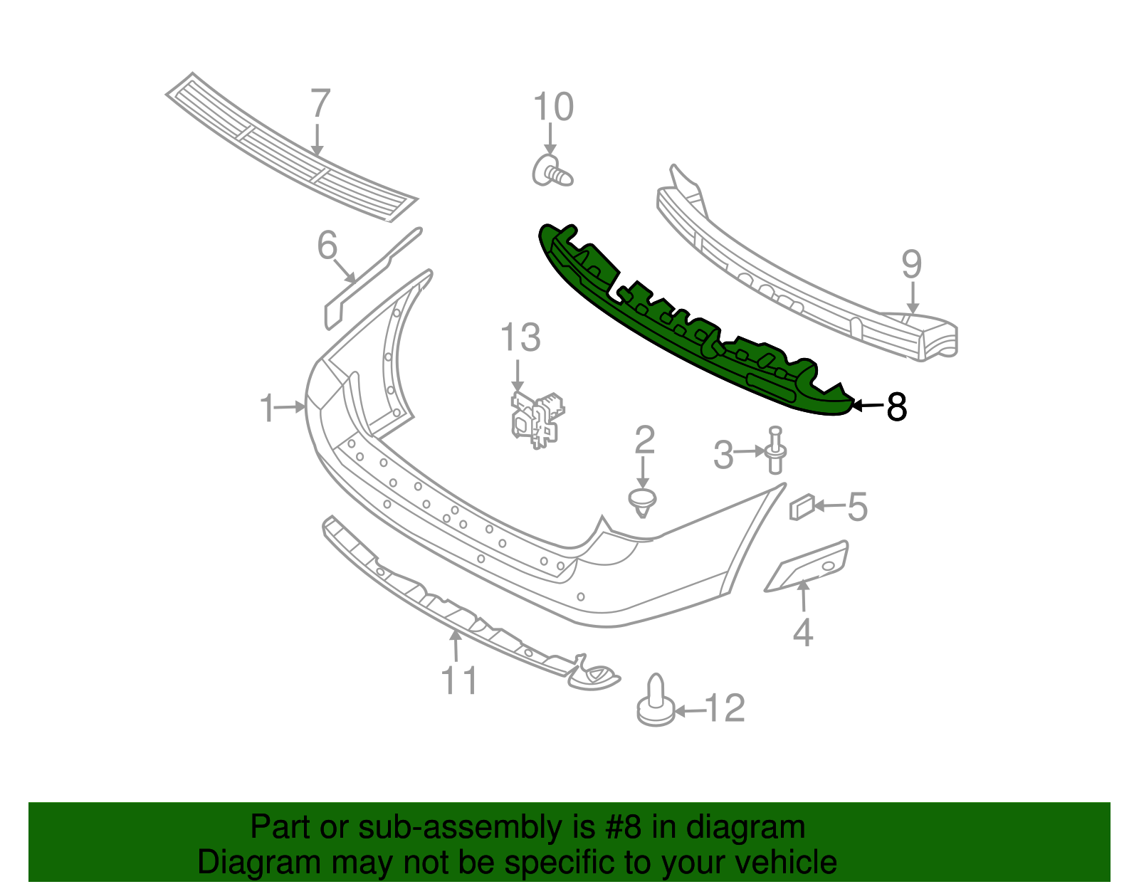 Energy Absorber - Kia (86620-4D010)