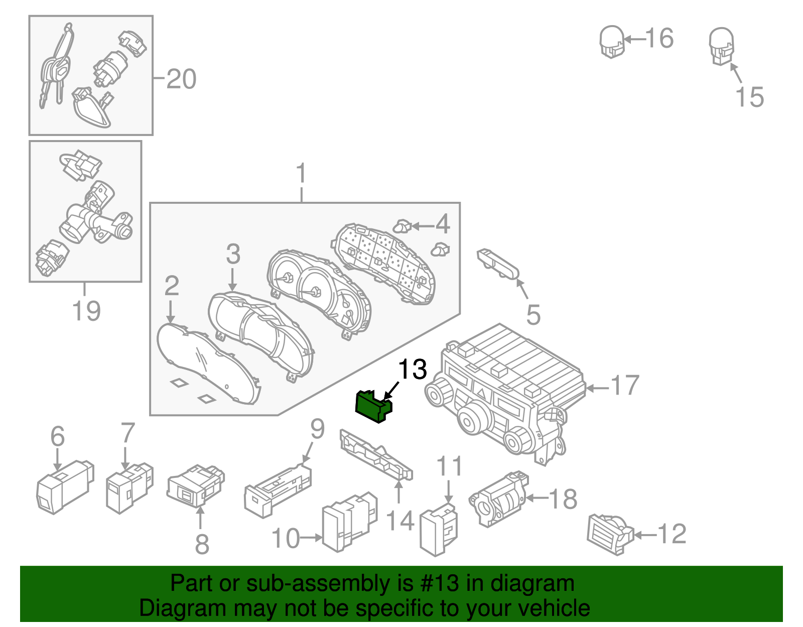 Temp Sensor Blank Cover - Kia (93705-4D050VA)
