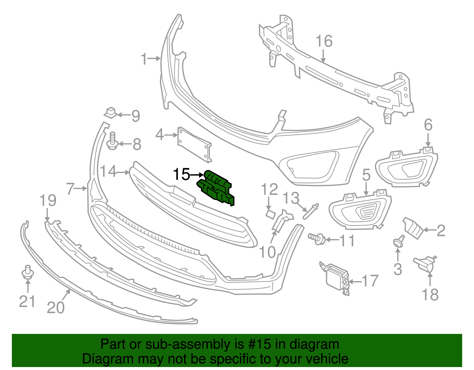 Energy Absorber - Kia (86520-C6000)