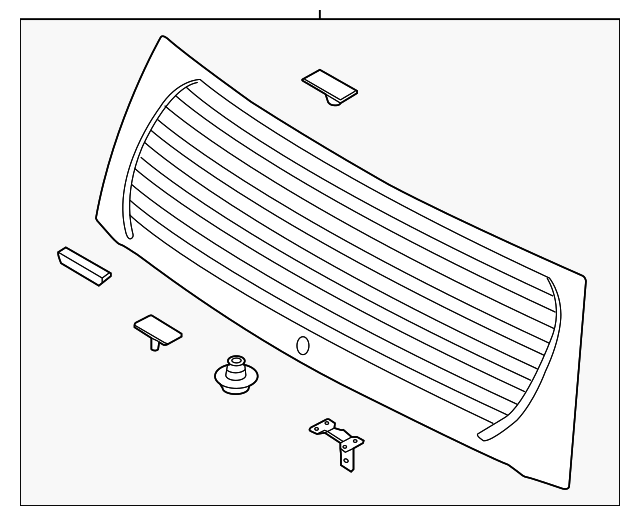 Lift Gate Glass - Kia (87110-B2040)