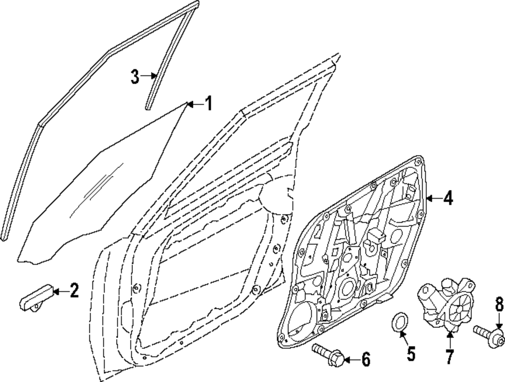 Window Motor - Kia (82460-B2000)