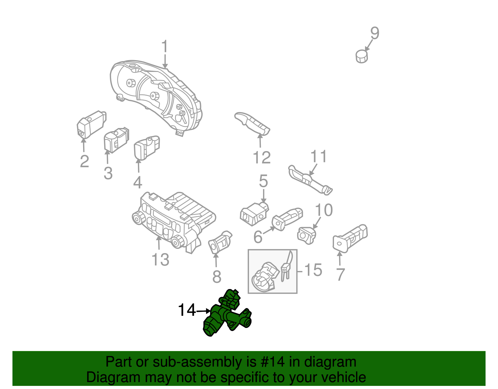 Ignition Switch - Kia (81910-4D030)