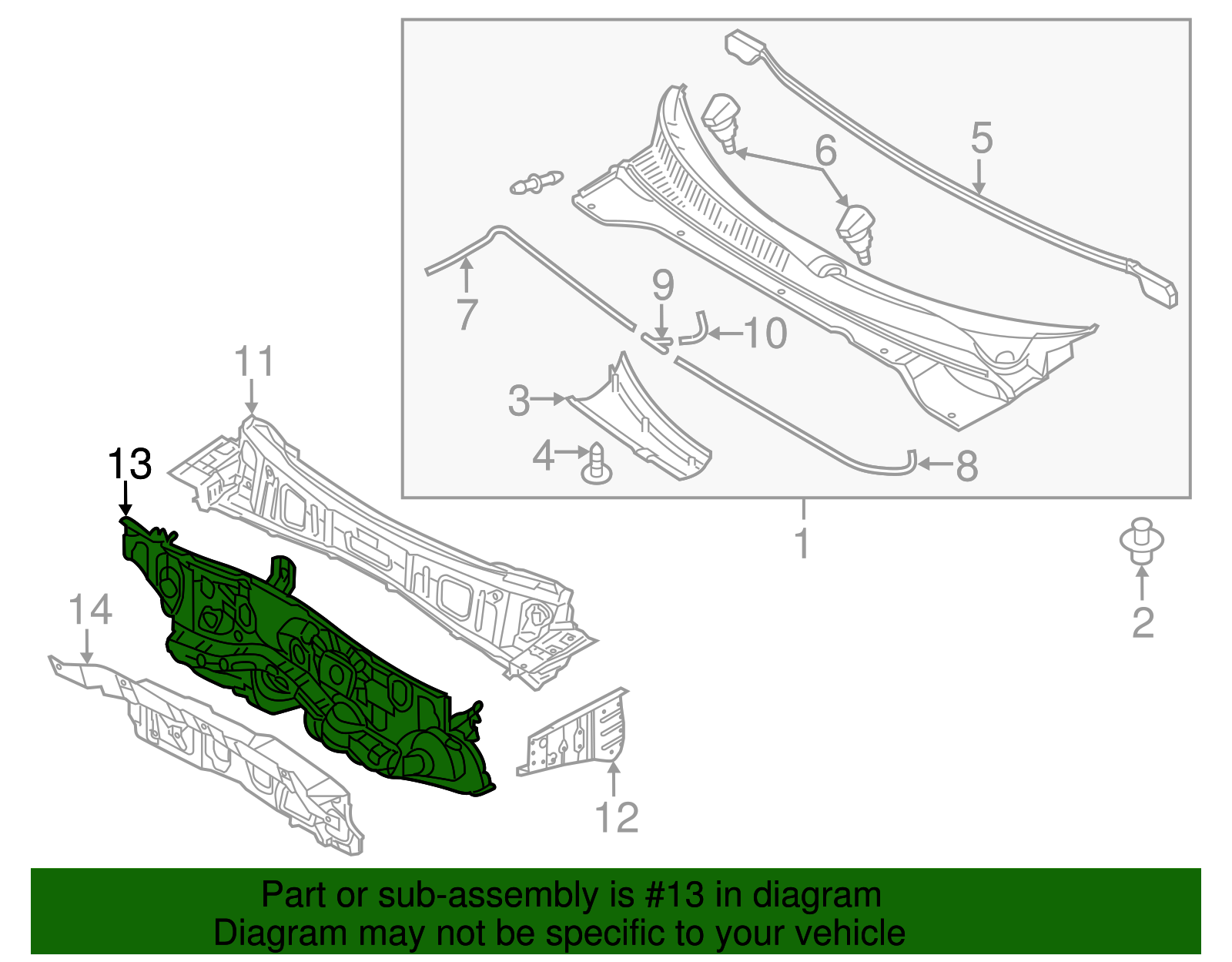Dash Panel - Kia (64300-B2570)