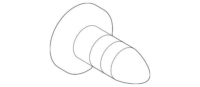 Body Side Molding Screw - Kia (12493-04147B)