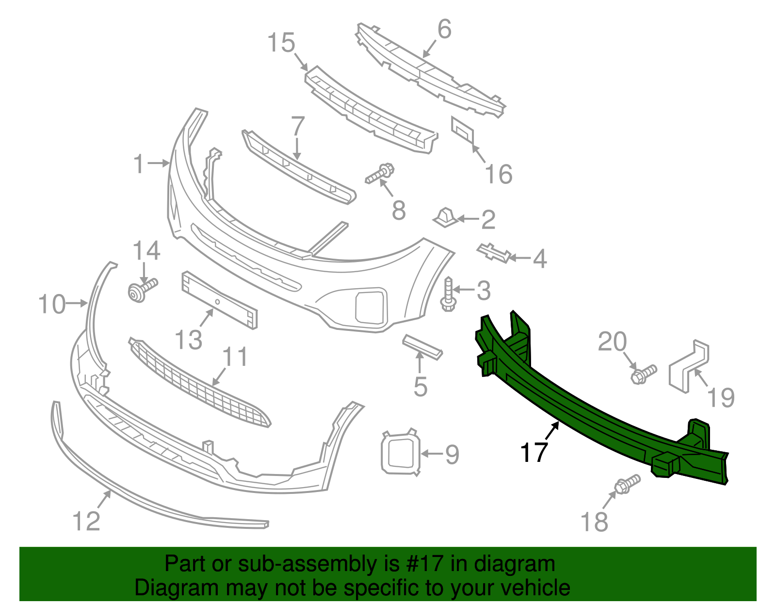 Impact Bar - Kia (86530-1U500)
