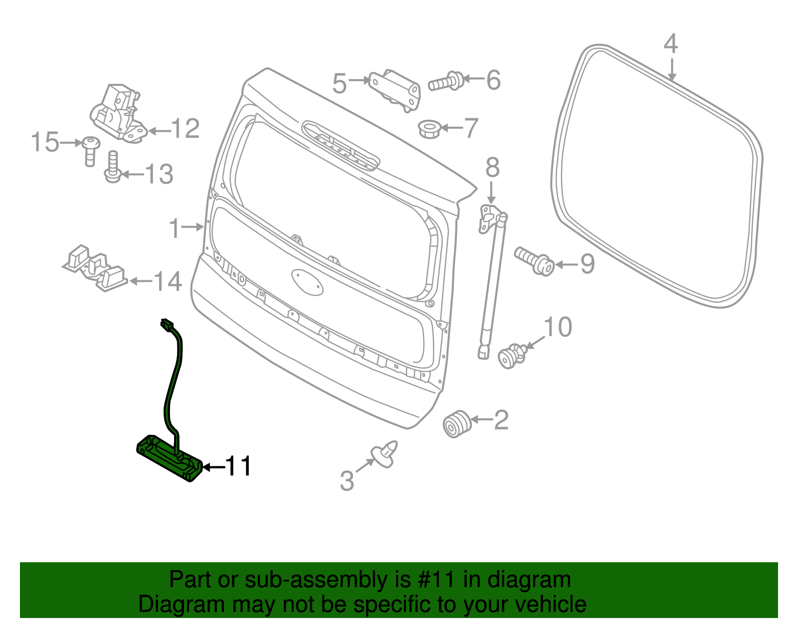 Release Handle - Kia (81720-B2000)