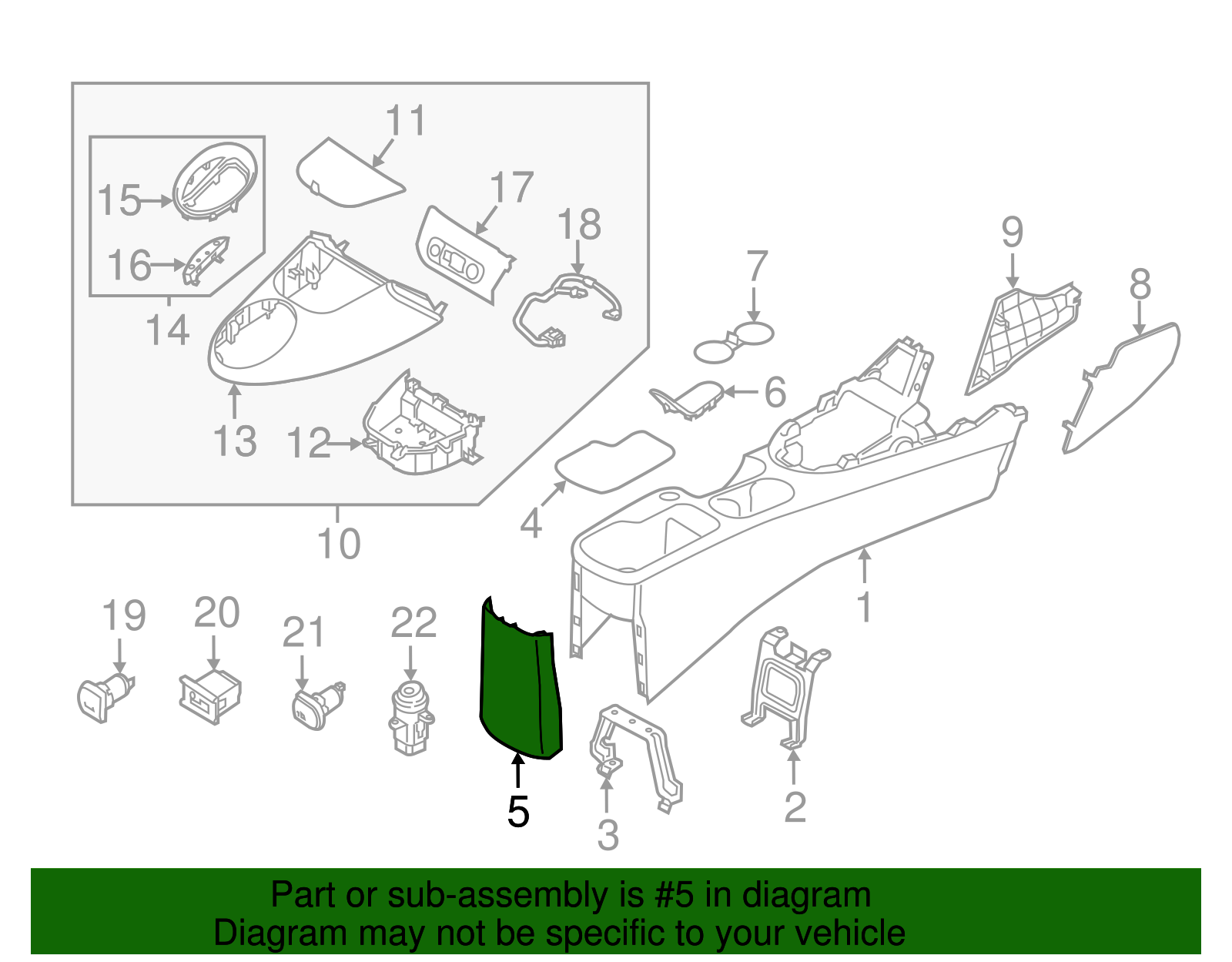 Rear Cover - Kia (84670-B2000EQ)
