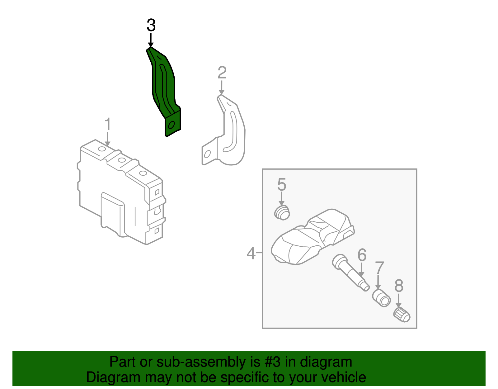 Module Bracket - Kia (95800-4D010)