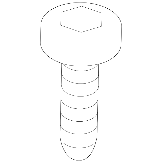 Bumper Cover Retainer Screw - Kia (12493-05167B)