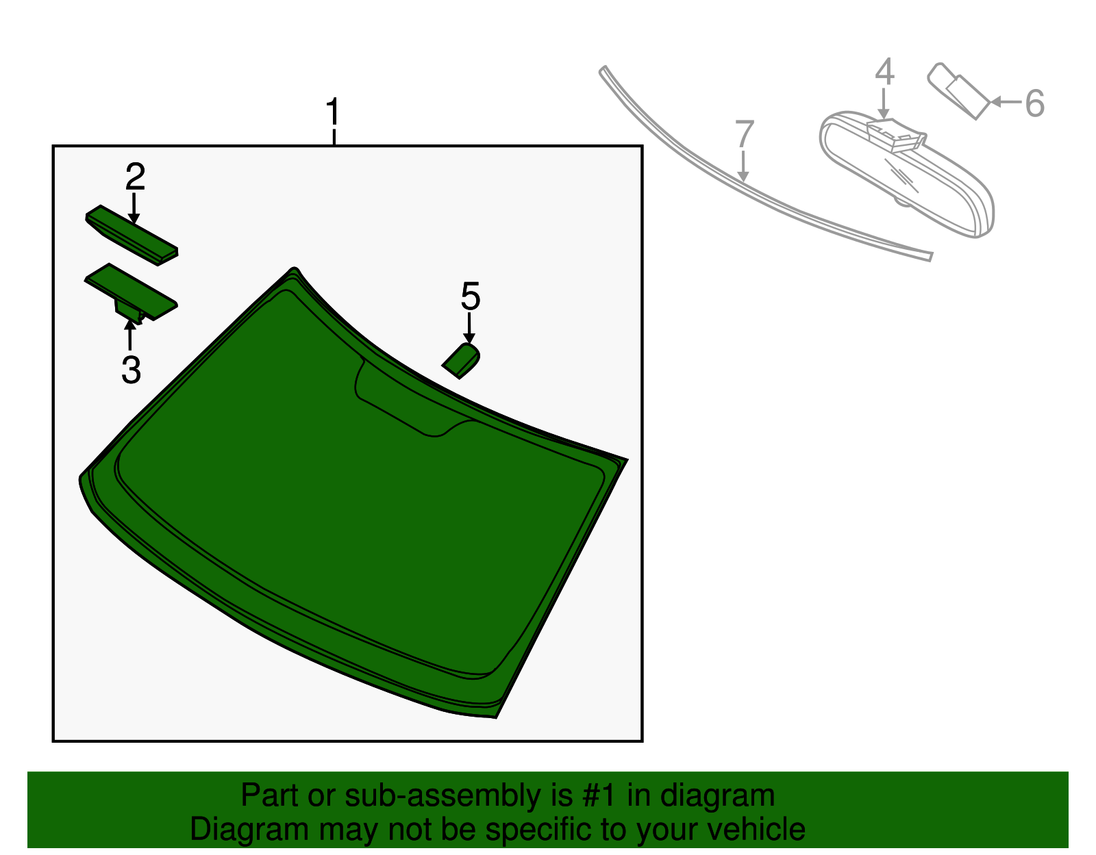 Windshield - Kia (86110-B2120)