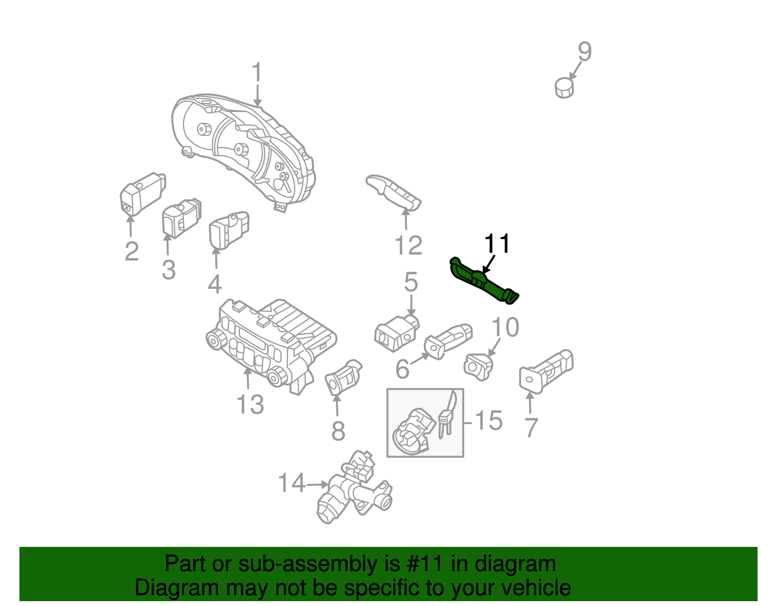 Switch Panel - Kia (93701-4D010VA)