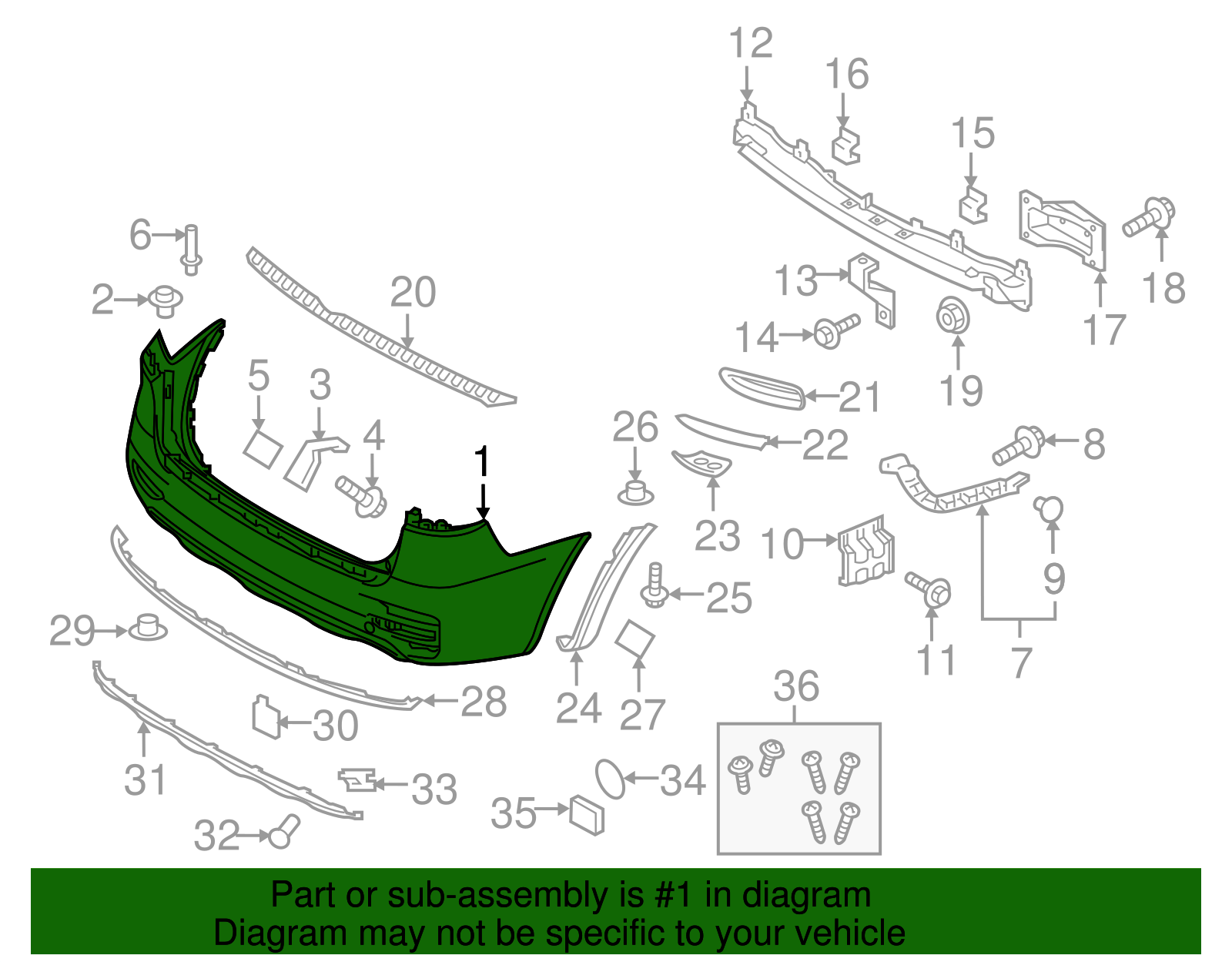 Bumper Cover - Kia (86610-C6210)