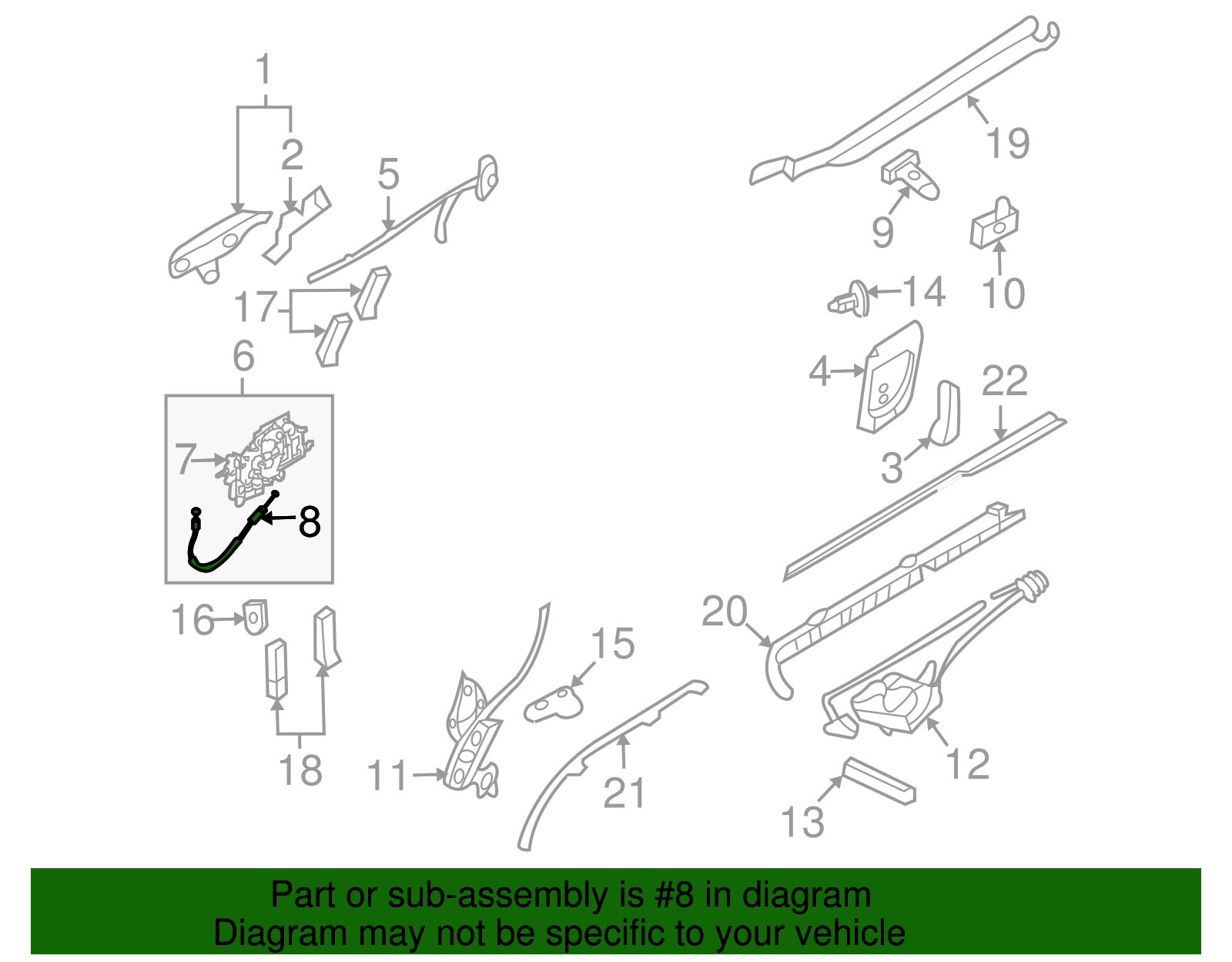 Actuator Cable - Kia (81446-4D501)
