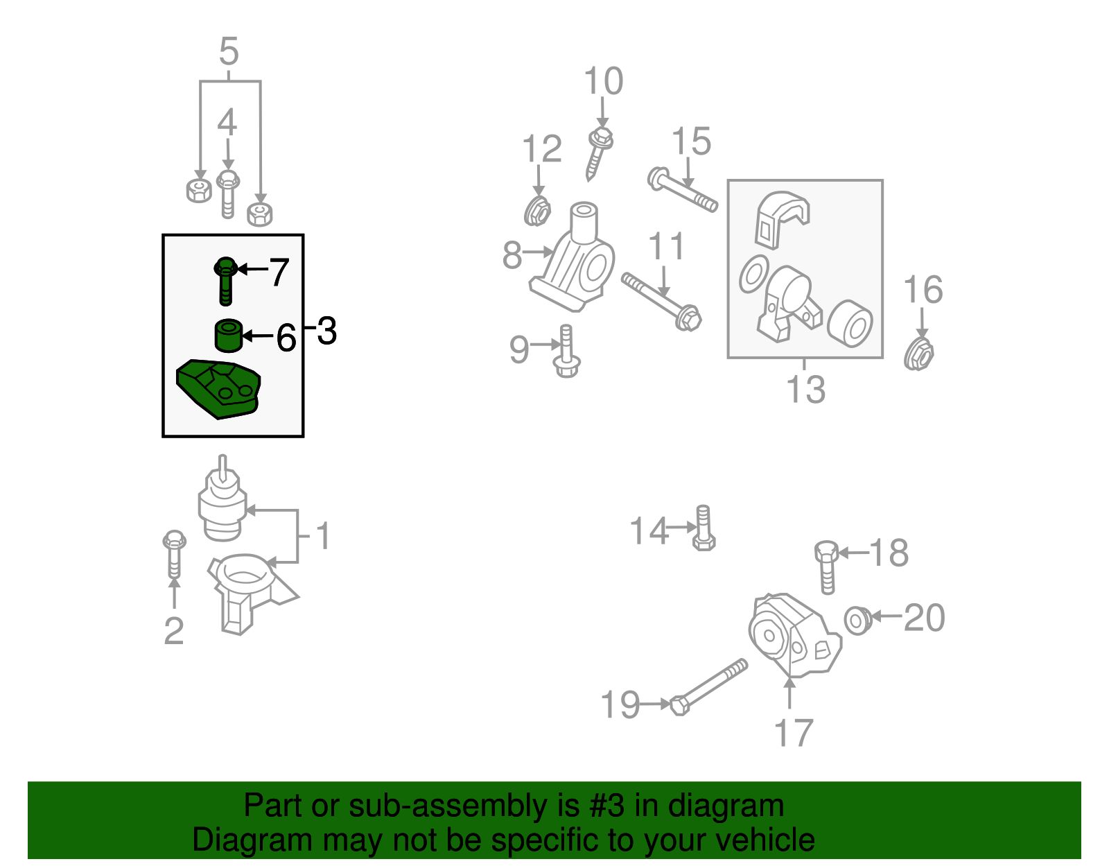 Mount Bracket - Kia (21820-4D501)