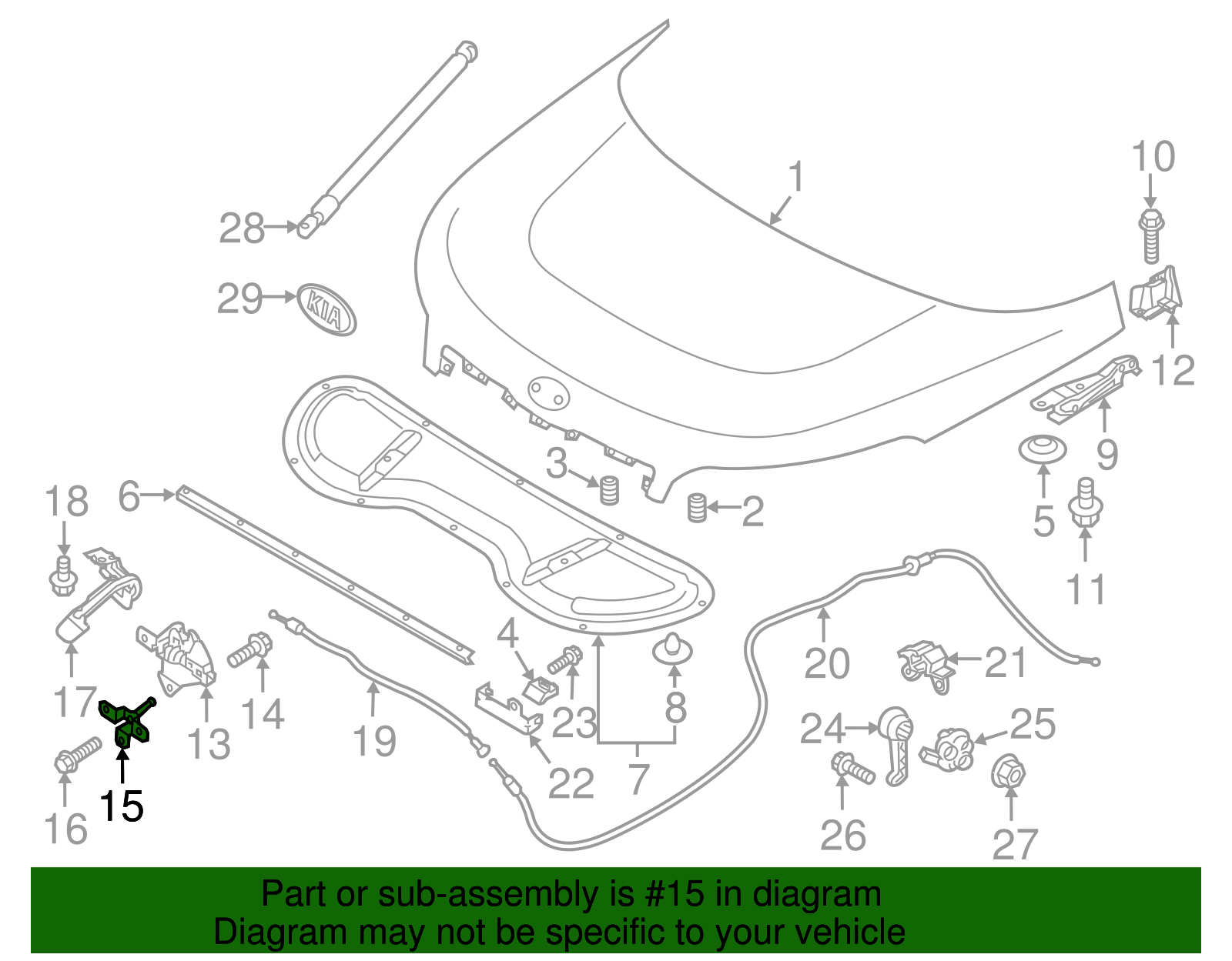 Striker Plate - Kia (81150-B2000)