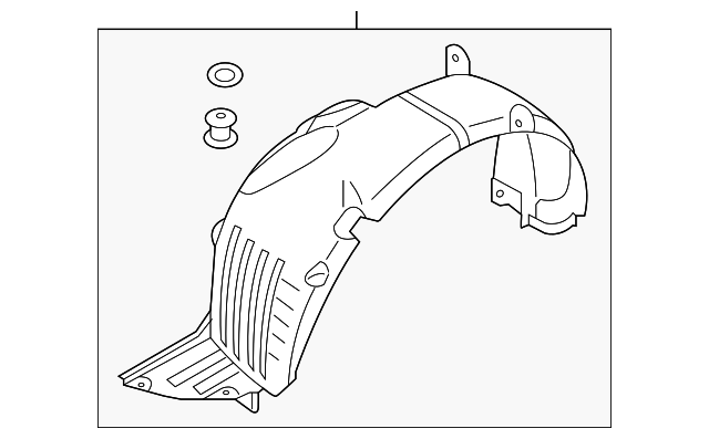 Fender Liner - Kia (86812-B2500)