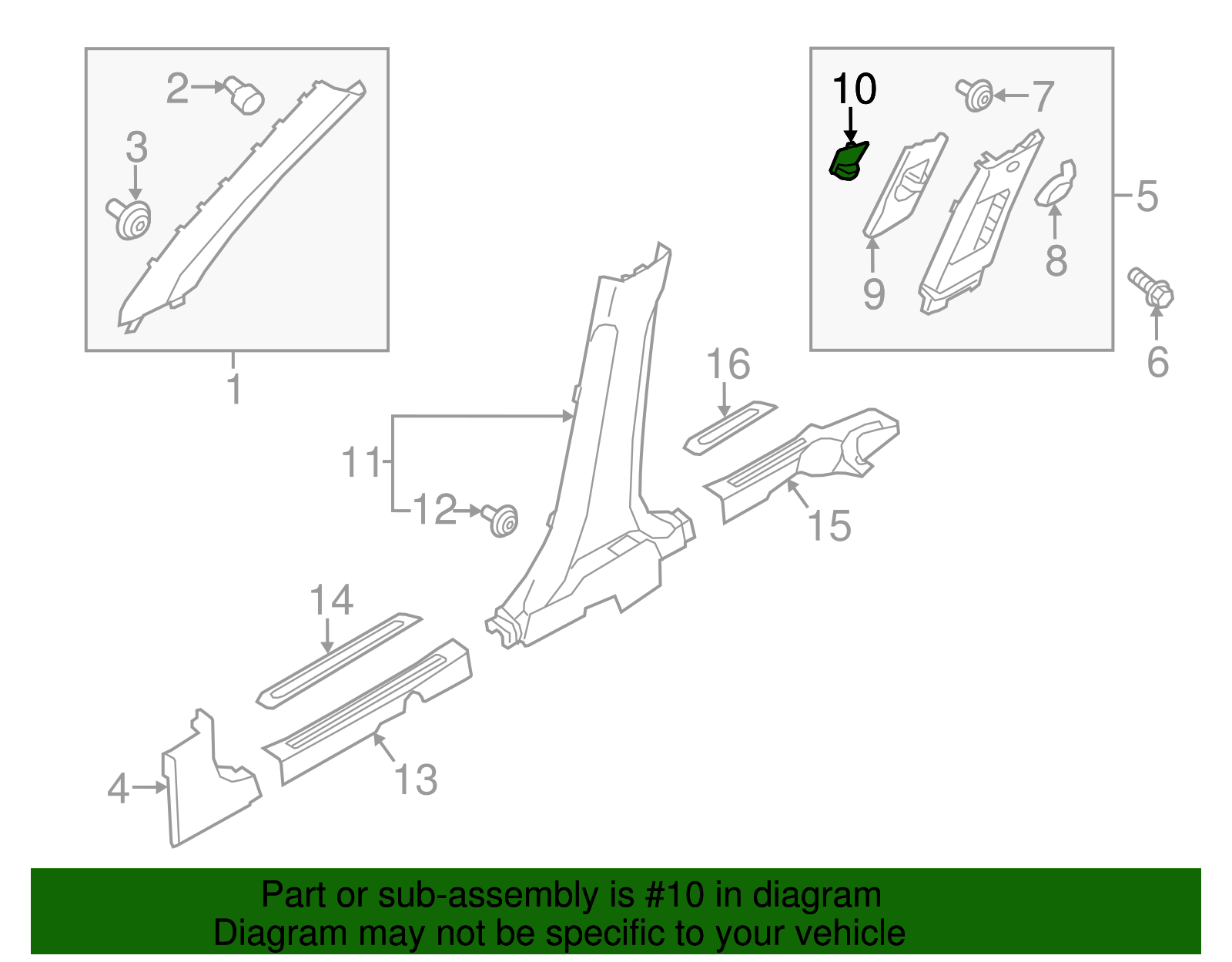 Adjust Knob - Kia (85842-B2000BF3)